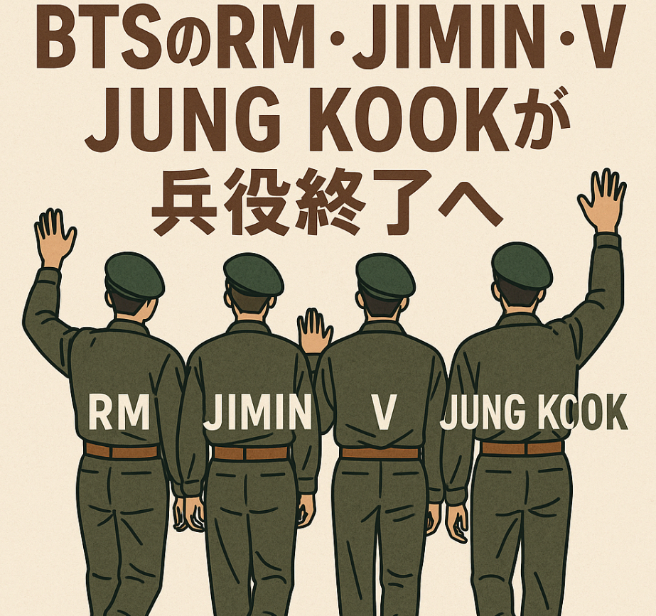 BTSのメンバー4人が兵役終了|ファンへの感謝