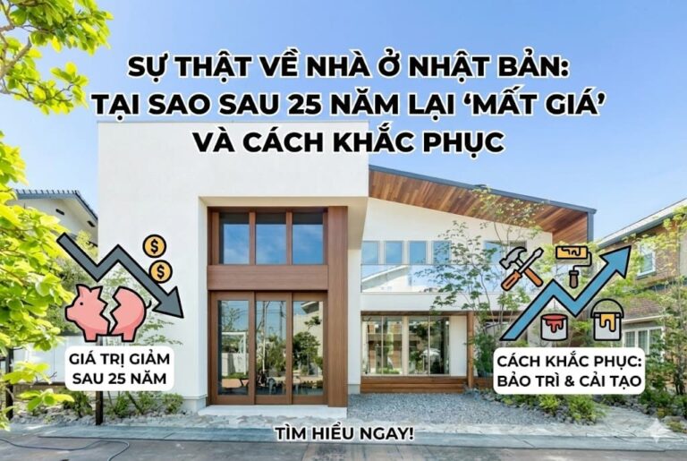 Sự thật về nhà ở Nhật Bản: Tại sao sau 25 năm lại 'mất giá' và cách khắc phục