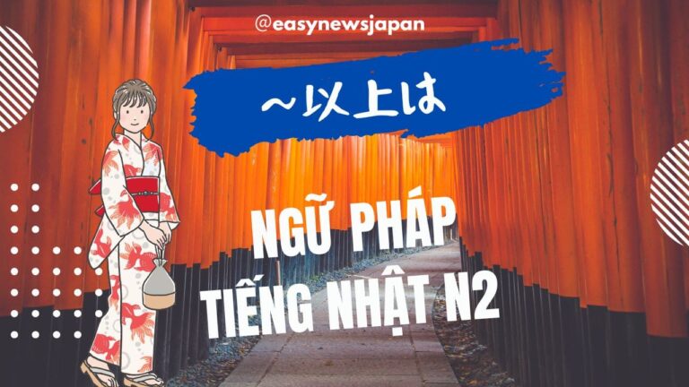 Ngữ pháp tiếng Nhật N2: 「〜以上は」
