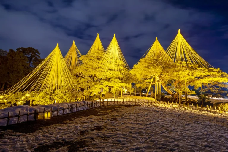 Nghệ thuật "Treo Tuyết" Ở Hokuriku – Vẻ Đẹp Mùa Đông Và Trí Tuệ Làm Vườn Của Nhật Bản