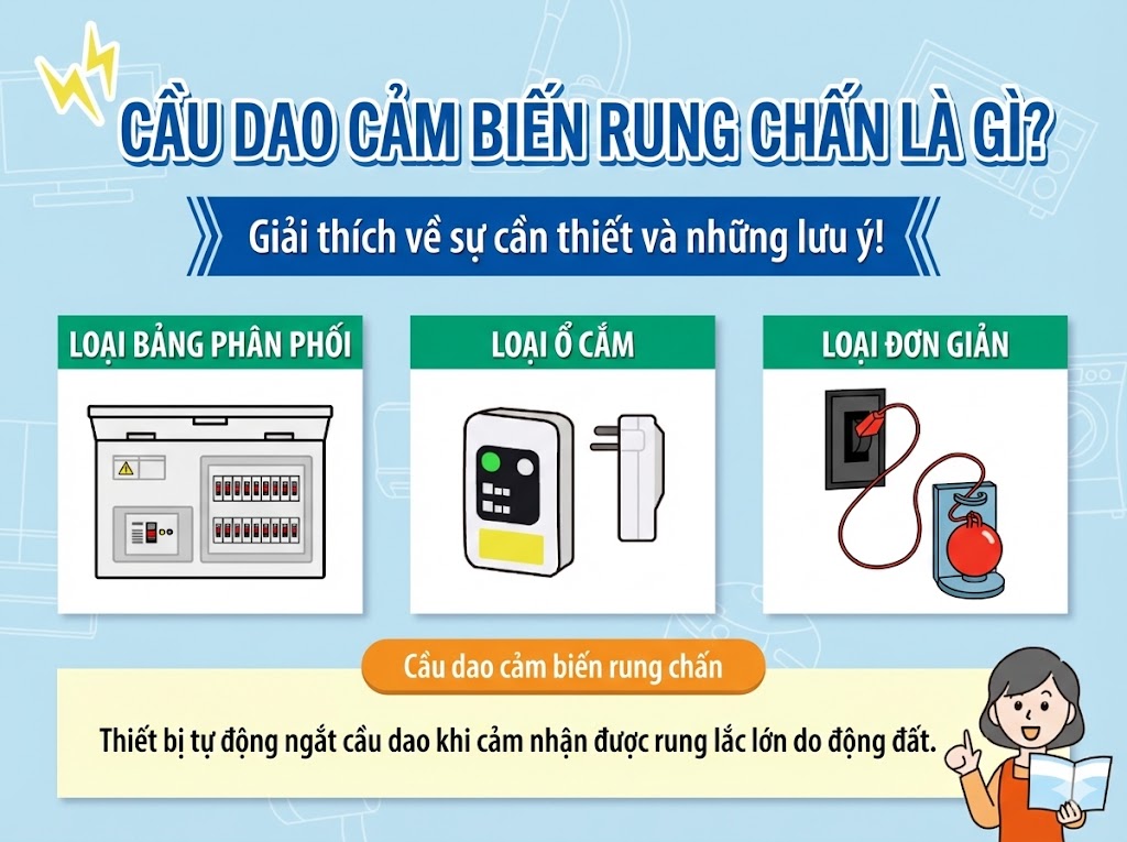 Cầu Dao Cảm Biến – Ngăn Ngừa Cháy Nổ Khi Động Đất