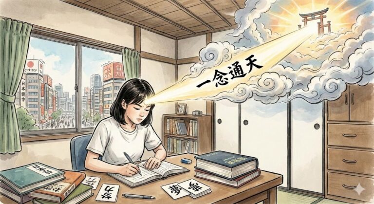 【Thành Ngữ Tiếng Nhật】Ichinen Tsūten: Ý Nghĩa, Cách Dùng & Ví Dụ Thực Tế