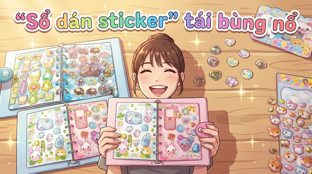 “Sổ dán sticker” tái bùng nổ: Vì sao văn hóa “Những cô gái thời Heisei” lại hot ở thời Reiwa?