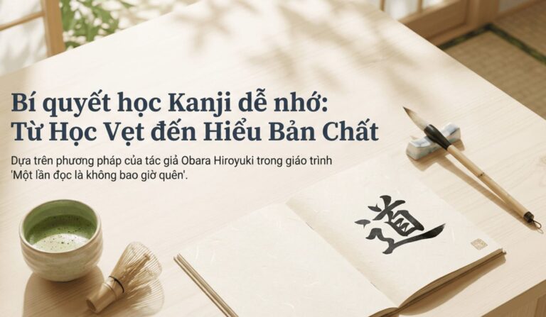 Bí quyết học Kanji dễ nhớ: Từ học vẹt đến hiểu bản chất