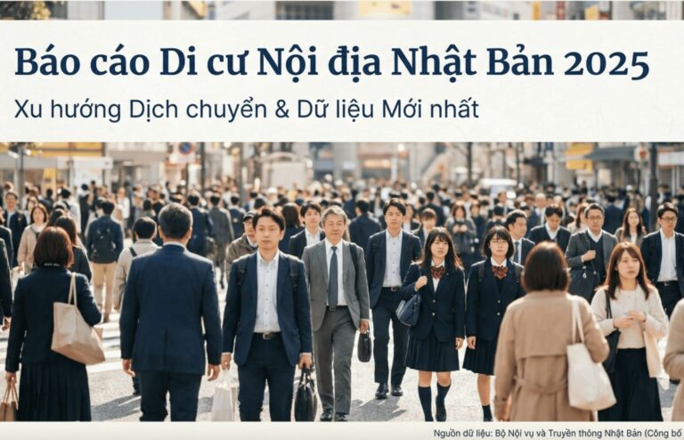 Di cư dân số Nhật Bản 2025: Tokyo vẫn dẫn đầu nhập cư nhưng xu hướng đã chững lại