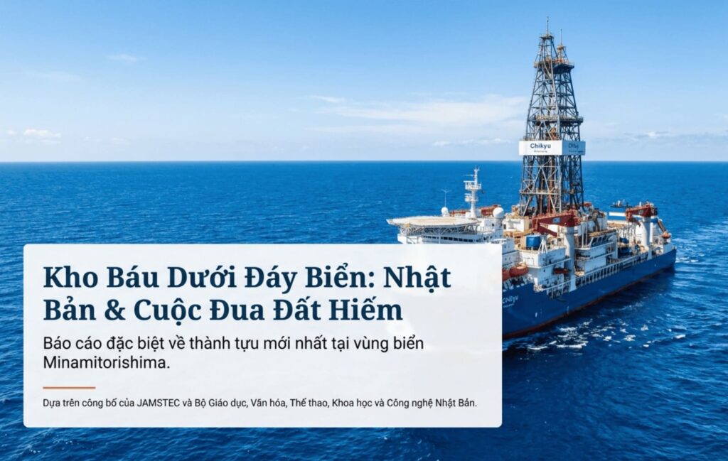 Nhật Bản thành công khai thác bùn chứa đất hiếm ngoài khơi Minamitorishima