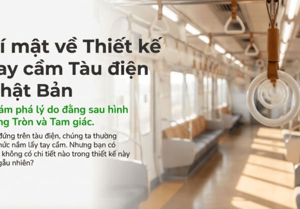 Hình dạng tay cầm trên tàu điện: Tròn và tam giác – Sự khác biệt và lý do